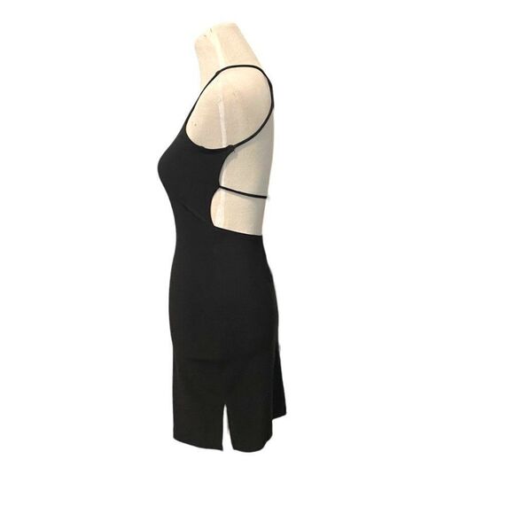 Charlotte Russe Backless Bodycon Mini Halter Sleeveless Little Black Dress - Picture 6 of 8